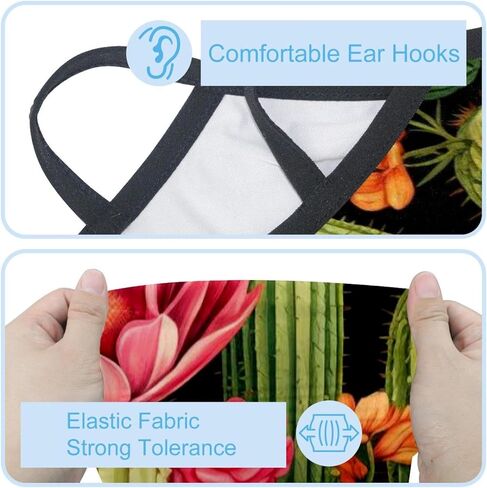 4 Pieces Cooling Neck Gaiter Face Cover for Sun Protection Cactus Face Mask Reflective for Men Women Fishing Cycling Hiking in Saudi Arabia