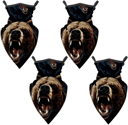 4 قطع من قناع الرقبة لصيد الدب - قناع للوجه من الأشعة فوق البنفسجية للحماية من الشمس للرجال والنساء in Kuwait