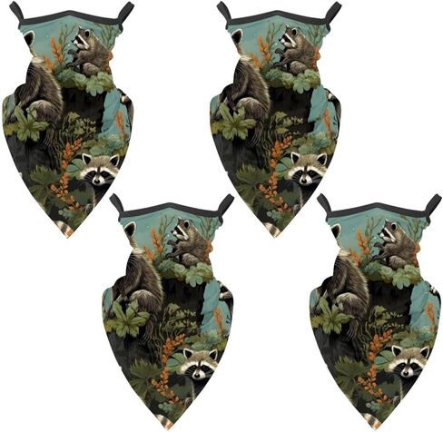 4 Pieces Bohemia Neck Gaiter Bandana Face Mask, Sun Cooling Scarf Gator Cover Head for Men Women in Saudi Arabia