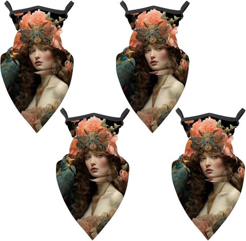 4 قطع تبريد الرقبة الجراب غطاء الوجه للحماية من الشمس بوهيميا قناع الوجه عاكس للرجال النساء الصيد ركوب الدراجات المشي لمسافات طويلة in Kuwait