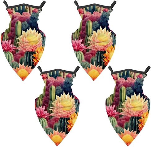 4 قطع قناع تزلج بالاكلافا صبار، وشاح واقي من الأشعة فوق البنفسجية للدراجات النارية، قناع رقبة تبريد صيفي للرجال والنساء in Kuwait