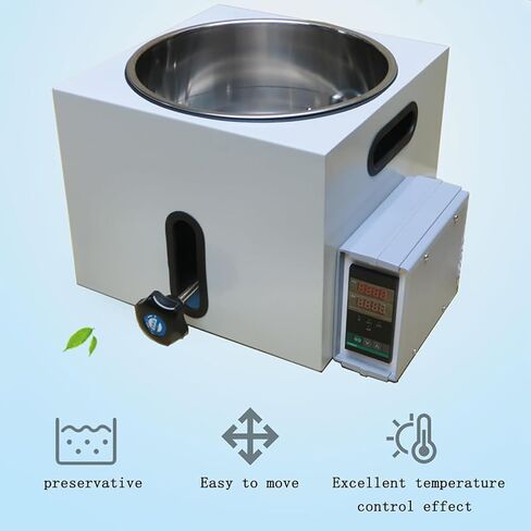 2000W Lab Water Bath, 5L Stainless Steel Liner Thermostatic Heater Equipment with Precise Temperature Control, for Food Heating Chemical Biological Experiment in Kuwait