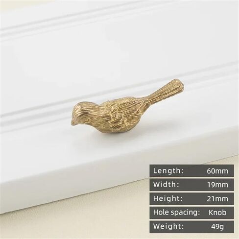 خزانة نحاسية صلبة مقبض سحب درج باب ذهبي 1 قطعة (15-L-60mm) in Kuwait