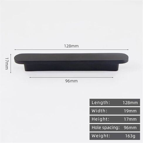 الصلبة النحاس عادي خزانة خزانة درج ناعم مقبض الأثاث العتيقة 1 قطعة (8825-96-أسود) in Kuwait