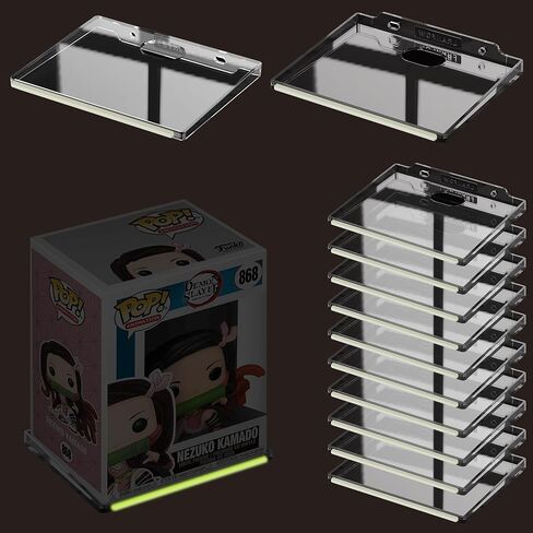 12-Pack Wall Shelf Wall Mount Storage Organizer for Funko Pop, Smart Speaker, Action Figures, Security Camera or Other Small Items Clear in Kuwait