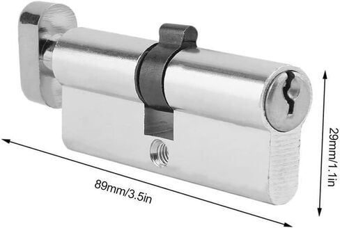 Thumb Turn Euro Cylinder Lock,Lock Cylinder 70mm Aluminum Metal Door Lock Cylinder Home Security Anti-Snap Anti-Drill with 3 Keys Silver Tone Set Tools Door Barrel Lock in Saudi Arabia