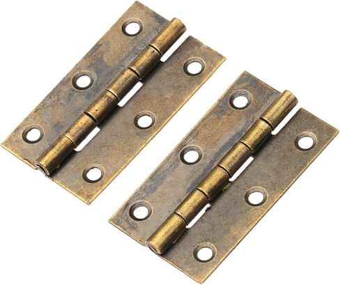 Antique Hinges,Bronze Decorative,Wooden Box Hinge,2Pcs Bronze Furniture Cabinet Drawer Door Butt Hinge Antique Decorative Hinges for Jewelry Wooden Box Furniture Hardware 50x28mm Butt Hinges (Color :( in Saudi Arabia