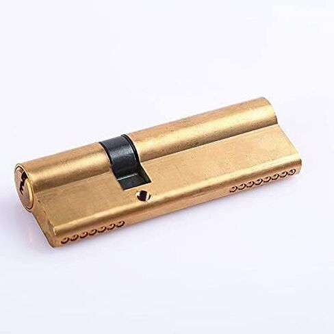 Thumb turn euro cylinder lock,Lock Cylinder Length 60/70/80/90mm Double Open Lock Cylinder Anti-Theft Lock Entrance Brass Door Lock Cylinder Lengthened Core Door Barrel Lock ( Color : 6(80mm) in Saudi Arabia