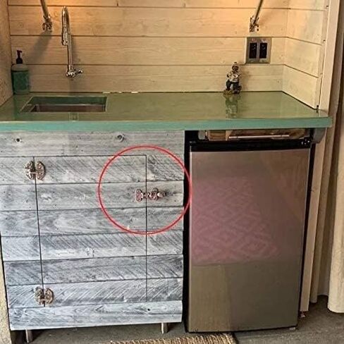 مزلاج منزلق، قفل مسمار البوابة، قفل باب منزلق، قفل باب منزلق من الفولاذ المقاوم للصدأ للقوارب البحرية الجديدة، مشبك تثبيت مضاد للخشخشة 4-3/8 بوصة لملحقات القوارب واليخوت البحرية in Saudi Arabia