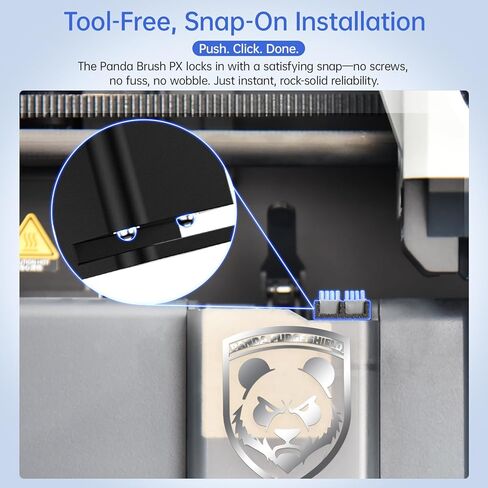 مجموعة فرشاة فوهة الباندا المكونة من قطعتين من BIQU لطابعات Bambu-Lab P1S/P1P/X1C/X1E ثلاثية الأبعاد، قم بتوصيل التشغيل، ترقية رؤوس الفرشاة المزدوجة من السيليكون لتنظيف الشعيرات in Kuwait