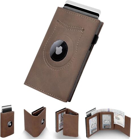 Wallet for Men RFID Blocking Bifold Mens Leather Wallets,Ultra Thin Minimalist Front Pocket Small Compact Mens Slim Wallet,Smart Security Credit Card Holder Elastic Pocket,with Money Clip, 2 ID Window in Saudi Arabia