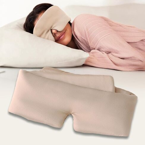 Baloo Silk Weighted Sleep Mask | Sound-Muffling Blindfold for Deep Sleep | Mulberry Silk Eye Mask with Amethyst Crystal | Relaxation & Tranquillity Mask in Saudi Arabia