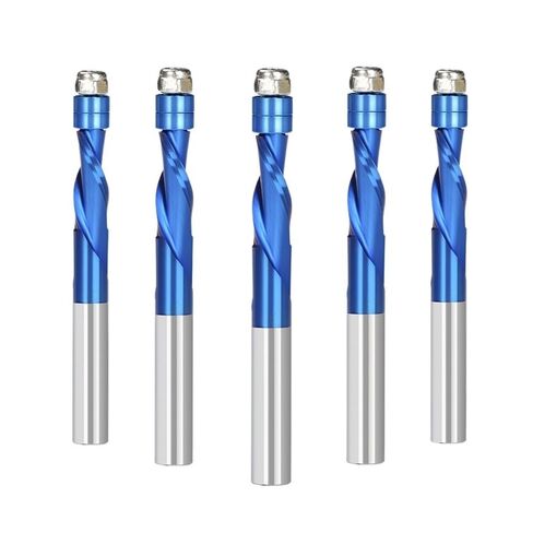 Milling Cutter 1/4 Shank Bearing Guided 2 Flute Flush Trim Router Bit for Woodworking Tool Carbide End Mill(64mm B) in Saudi Arabia