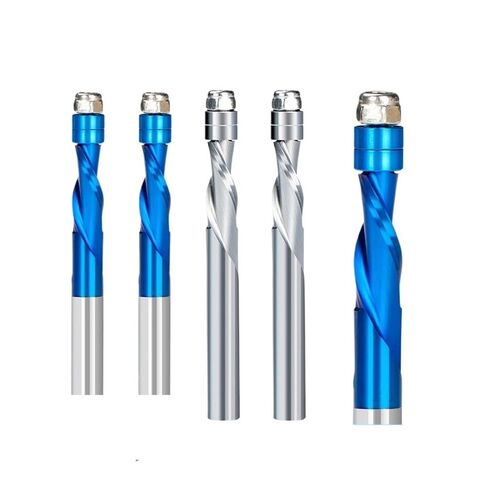 Milling Cutter 1/4 Shank Bearing Guided 2 Flute Flush Trim Router Bit for Woodworking Tool Carbide End Mill(64mm B) in Saudi Arabia
