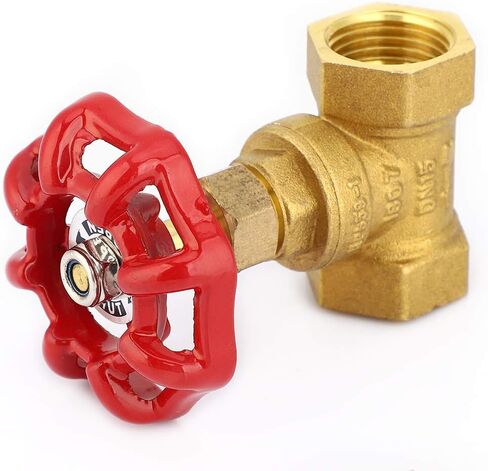 DN15 G1/2in النحاس غلوب اغلاق صمام أنثى الموضوع اثنين من الأختام صمام التوقف للمياه الغاز مكافحة الضغط in Kuwait