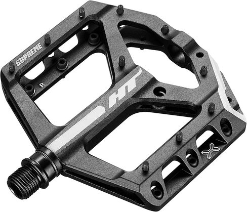 H.T. Enterprises HT Pedals Ans10 Supreme Platform Pedals; Crmo - Stealth Black - 102001ANS10101301 in Saudi Arabia