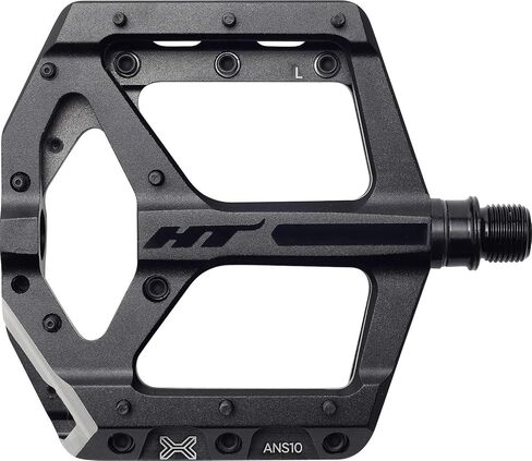 H.T. Enterprises HT Pedals Ans10 Supreme Platform Pedals; Crmo - Stealth Black - 102001ANS10101301 in Saudi Arabia