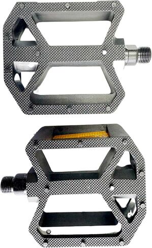9/16" Unisex Bicycle Pedals - 300g Lightweight Non-Slip Mountain Bike Pedals with Reflectors for Mountain, Road, and E-Bikes | 160kg Load Capacity, Sealed Bearings, Easy Installation in Kuwait