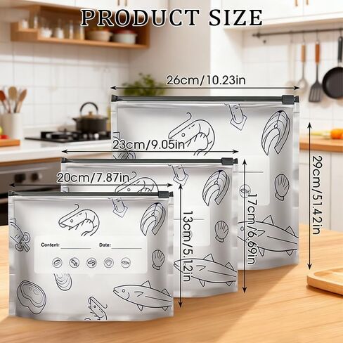 Resealable Aluminum Foil Storage Bags 30PCS, 3 Sizes Thick Stand-Up Pouches, Lightproof Moisture-Proof Food Saver Bags for Snacks Spices Meat Vegetables Dried Foods in Saudi Arabia