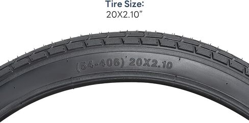 YUNSCM 2-PCS 20" Bike Tires 20x2.10/54-406 Compatible with Road Bike 20x2.1 20 * 2.10 Kids Bicycle Tires in Saudi Arabia