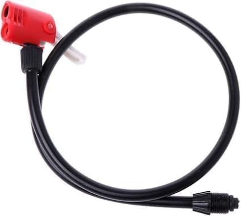 Bicycle Pump Hose, 67cm Bike Pump Hose, Black and Red Bike Bicycle Handy Portable Air Pump, Tire Inflator Replacement Hose Accessories in Kuwait