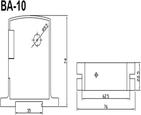 قم بإرسال إشارة تيار التيار المتردد إلى إشارة تناظرية تيار مستمر BA10-AI/I محول التيار الأساسي المقسم in Kuwait