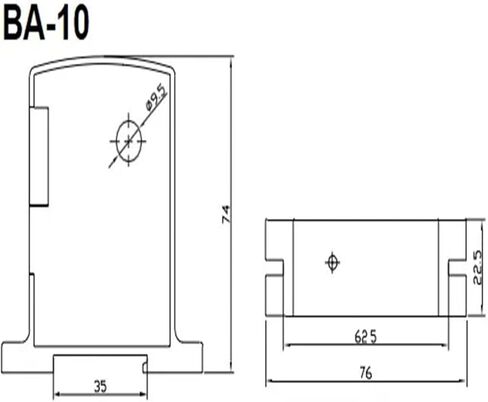 قم بإرسال إشارة تيار التيار المتردد إلى إشارة تناظرية تيار مستمر BA10-AI/I محول التيار الأساسي المقسم in Kuwait