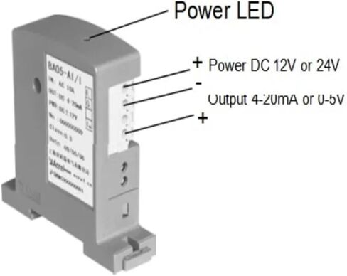 قم بإرسال إشارة تيار التيار المتردد إلى إشارة تناظرية تيار مستمر BA10-AI/I محول التيار الأساسي المقسم in Kuwait