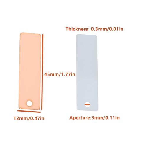 12Pcs Zinc & Copper Anode Set Battery Electrode Sheet 45x12x0.3mm for Small Lamp Alarm Clock in Saudi Arabia