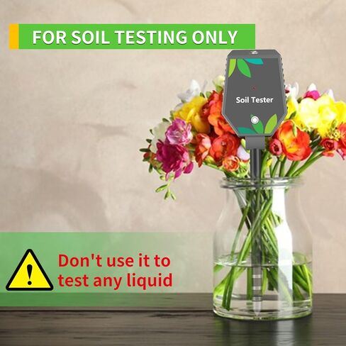 Soil Moisture Meter for Plants, 8-in-1 Soil pH Meter Moisture, Light, pH, EC, Fertility, Salt, Temp, Air Humidity, Soil pH Test Kit Great for Garden, Lawn, Farm, Indoor & Outdoor Use in Saudi Arabia