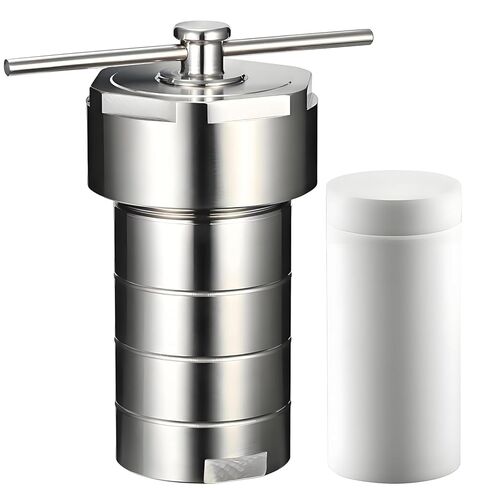 مفاعل الأوتوكلاف التوليفي الحراري المائي المبطن بـ PTFE سعة 100 مل، غلاف من الفولاذ المقاوم للصدأ 304، درجة حرارة 200 درجة مئوية 3 ميجاباسكال، مقاومة للتآكل، للعملية الحرارية المائية في المختبر in Kuwait