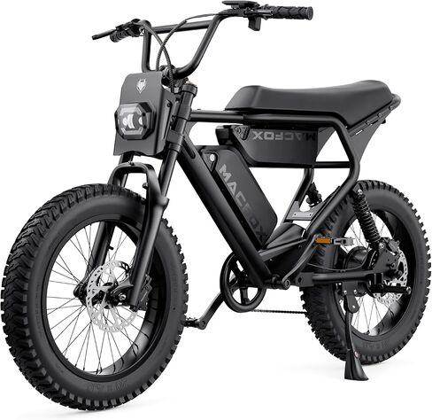 دراجة كهربائية MACFOX Upgrade X2 للبالغين، دراجة كهربائية بقدرة 1000 وات مع فرامل هيدروليكية، بطارية قابلة للإزالة 48 فولت 20 أمبير في الساعة نطاق 45 ميل، فرامل هيدروليكية E Bikesr، دراجة كهربائية بإطار سميك 20 بوصة (UL2849 & Class-3) in Kuwait