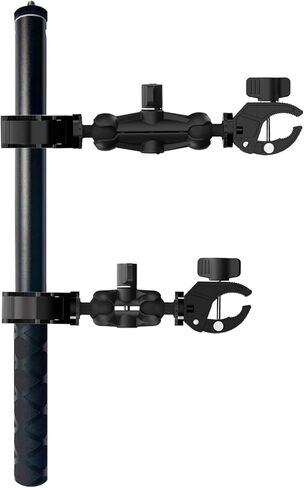 Motorcycle Camera Mount Kit for Insta360 - Heavy Duty 360° Rotating Handlebar Mount with Clamp, Aluminum Alloy Extendable Selfie Stick (14.37"-58.3"), Universal for Bike ATV UTV in Kuwait