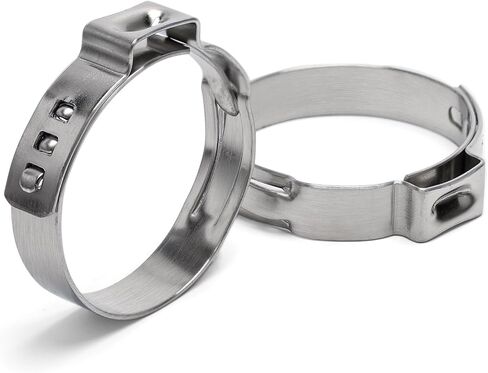 50 حزمة 3/8 بوصة 10.8 مم ~ 13.3 مم القطر الخارجي، مشابك PEX Cinch، 304 حلقات تجعيد من الفولاذ المقاوم للصدأ لأنابيب PEX، وتجهيزات الأنابيب، وأدوات السباكة in Kuwait