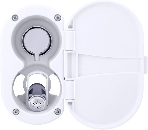 Ambassador Marine Aidack- Transom Shower (Hot/Cold Mixer), Arctic White Cup & Lid, Hammer-Head Arctic White Sprayer, 10' White Rubber Hose, Chrome Aidack Handle - 136-1714-AW-W in Saudi Arabia