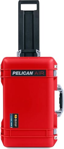 Pelican x ColorCase - حقيبة حمل الهواء Red Pelican 1535 - حقيبة مقاومة للماء متوسطة الحجم - مقابض ومزالج حمراء in Saudi Arabia