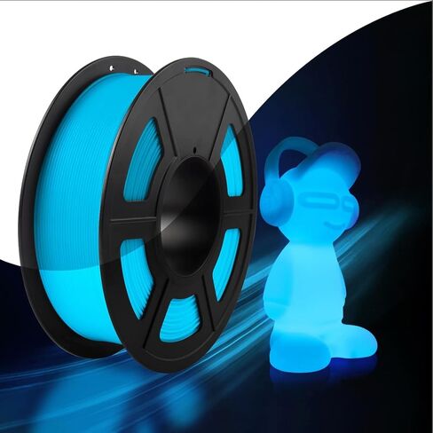 Glow in The Dark Printer Filament Multicolor, Green, Blue, Purple and Rainbow, PLA Filament 1.75 mm, PLA Filament 1.75 mm, Dimensional Accuracy +/- 0.03 mm, 250g Pack (250g Glow Purple) in Saudi Arabia