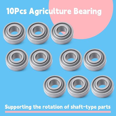 10Pcs 203KRR2 Agriculture Bearing 0.64" Bore Replacement for John Deere for Case-IH for Great Plains Farm Equipment Tractor Industrial Use Replace 203RRAR10 AN281357 JD9214 AN142670 666624R91 in Saudi Arabia