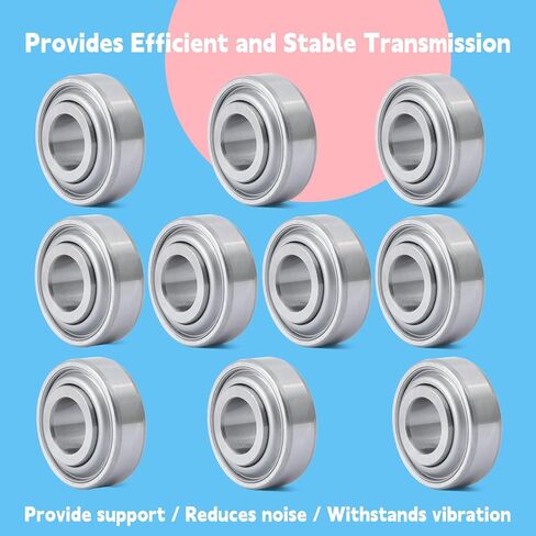 10Pcs 203KRR2 Agriculture Bearing 0.64" Bore Replacement for John Deere for Case-IH for Great Plains Farm Equipment Tractor Industrial Use Replace 203RRAR10 AN281357 JD9214 AN142670 666624R91 in Saudi Arabia