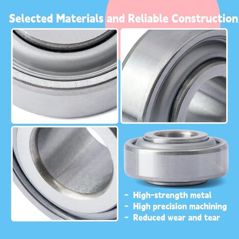 10Pcs 203KRR2 Agriculture Bearing 0.64" Bore Replacement for John Deere for Case-IH for Great Plains Farm Equipment Tractor Industrial Use Replace 203RRAR10 AN281357 JD9214 AN142670 666624R91 in Saudi Arabia