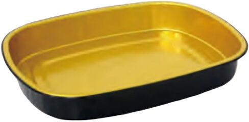 Foodservice Black/Gold 24 Oz Foil Pan w/Clear Lid - 100 / CS in Saudi Arabia