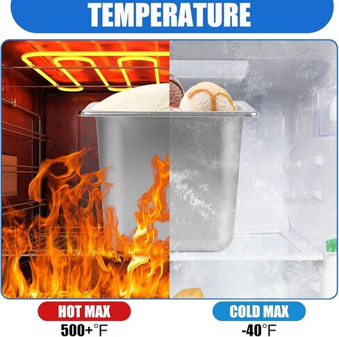 6 قطع من مقلاة الفندق المصنوعة من الفولاذ المقاوم للصدأ مقاس 1/6 مقاس 6 بوصات مقلاة بخار عميقة من الفولاذ المقاوم للصدأ مقالي طعام تجارية مقاس 1/6 مقالي طاولة بخار مقلاة مستطيلة من الفولاذ المقاوم للصدأ للفندق والمطاعم والبوفيه والمنزل in Kuwait