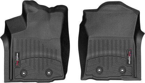 بطانات أرضية مخصصة من WeatherTech لسيارة Toyota Tacoma (أوتوماتيكية) - الصف الأول (4412991)، أسود in Saudi Arabia
