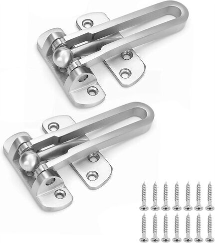 Door Chain Lock,Chain Safe Buckle,Latch Safety Limiter,2 Pieces Household Zinc Alloy Anti-Theft Buckle Anti-Theft Chain Door Lock Chain Security Door Buckle Door Chain Anti-Lock Buckle in Saudi Arabia