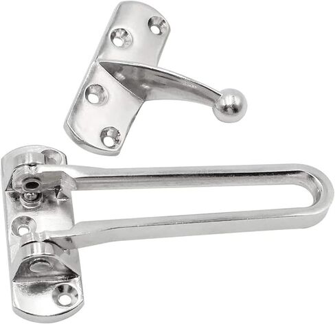 Door Chain Lock,Chain Safe Buckle,Latch Safety Limiter,2 Pieces Household Zinc Alloy Anti-Theft Buckle Anti-Theft Chain Door Lock Chain Security Door Buckle Door Chain Anti-Lock Buckle in Saudi Arabia