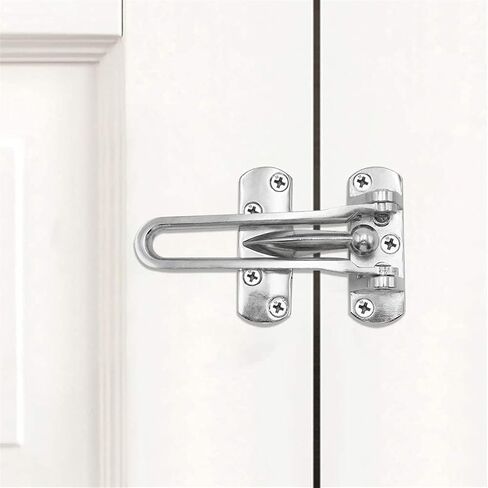Door Chain Lock,Chain Safe Buckle,Latch Safety Limiter,2 Pieces Household Zinc Alloy Anti-Theft Buckle Anti-Theft Chain Door Lock Chain Security Door Buckle Door Chain Anti-Lock Buckle in Saudi Arabia