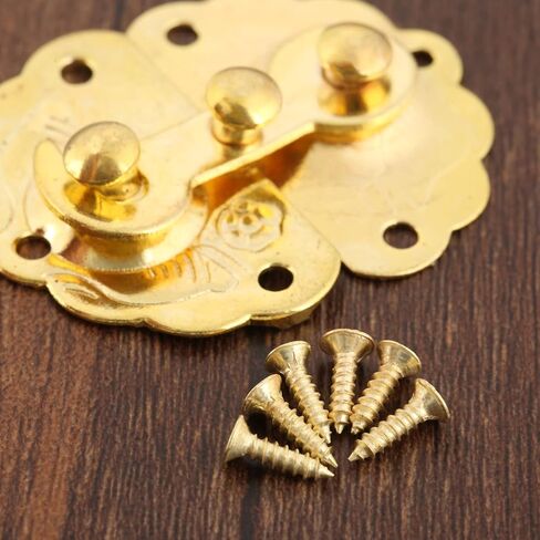 مزلاج قفل الحديد المزالج المصيد مشابك أبازيم قفل صغير مجوهرات صندوق خشبي هدية حالة أثاث ديكور المسمار الأجهزة in Kuwait