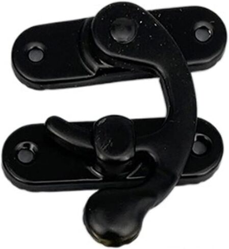 Latch Lock Antique Metal Latch Hook Decorative Hasp Horn Lock for Wooden Jewelry Box Padlock Clasp with Screws Box Hardware in Saudi Arabia