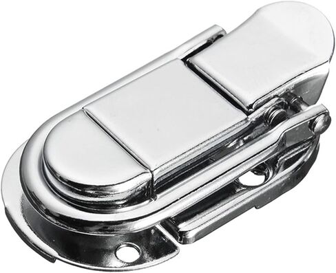 قفل بمزلاج الأمتعة الغيتار الموسيقية عربة الطيران زر عقدة Drawbolt إغلاق مزلاج لصناديق خشبية الهواء الحديد الفضة in Kuwait