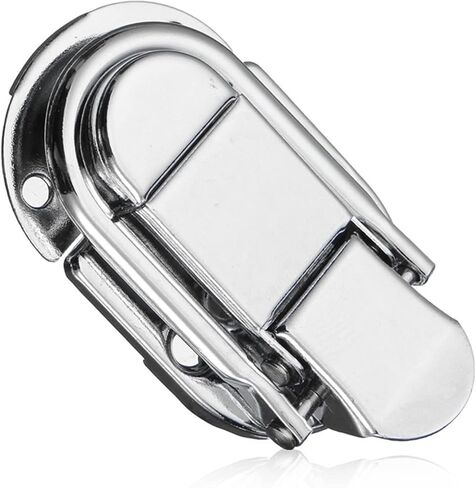 قفل بمزلاج الأمتعة الغيتار الموسيقية عربة الطيران زر عقدة Drawbolt إغلاق مزلاج لصناديق خشبية الهواء الحديد الفضة in Kuwait